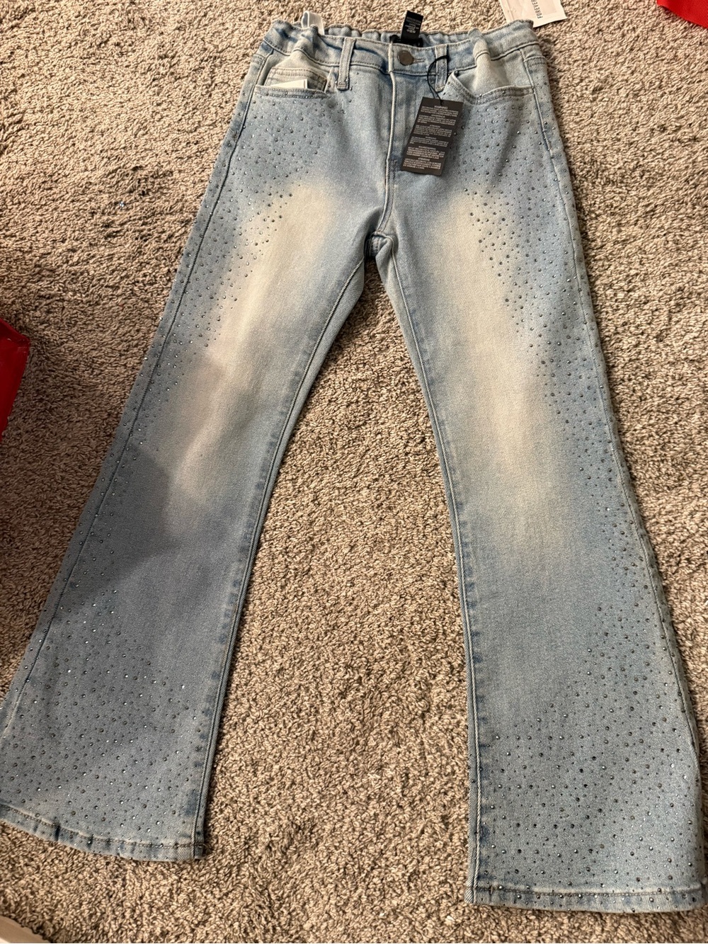Bundle 3 for $12 Light Wash Embellished Flare Jeans
